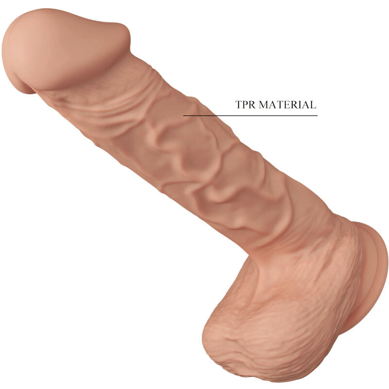 Gode Réaliste Géant Bergrisi Ventouse 26 cm Flexible Naturel - Baile