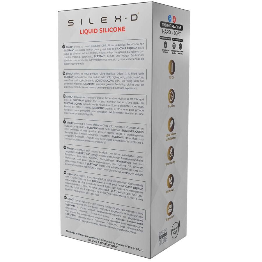 Gode Réaliste Modèle 8 Silicone Thermo-Réactif Ventouse 20,6 cm - Silexd