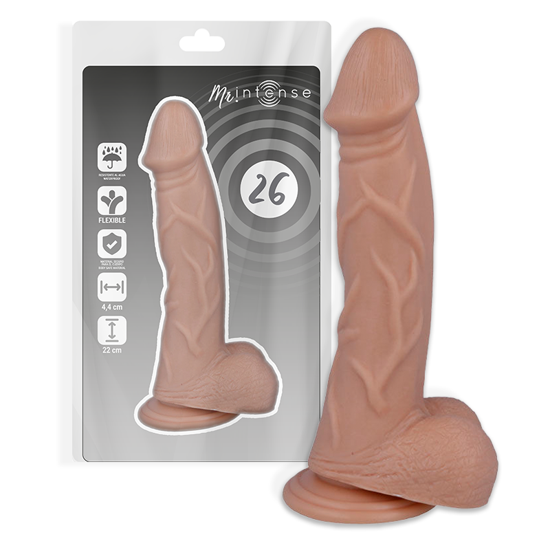 Gode Réaliste Mr Intense Veiné 14,6 cm Texture Naturelle Ventouse