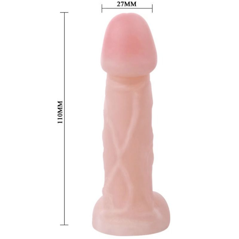 Gode Réaliste Slick Pleasure Flexible Texture Veinée Unisexe - Baile
