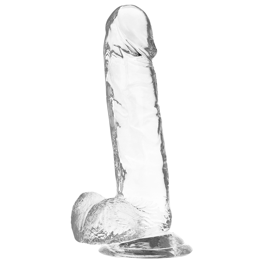 Gode Réaliste Transparent Testicules 4 Tailles Ventouse - X Ray