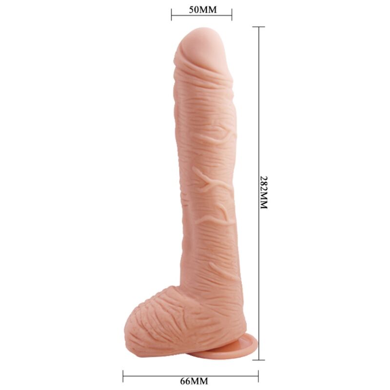 Gode Réaliste Ventouse Alex 27 cm Courbé Point G TPR - Baile