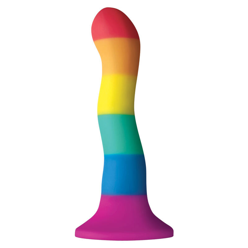 Gode Vague Drapeau LGBT Colors Wave Silicone Ventouse 17 cm - Pride