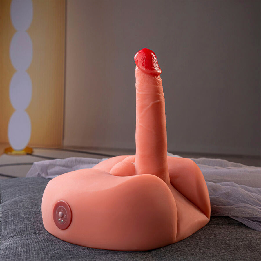 Gode Vibrant Réaliste Honey 25 cm Ventouse Rechargeable USB - Xise