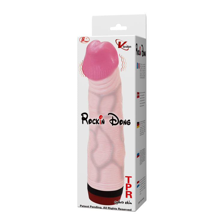 Gode Vibrant Réaliste Rockin Dong Veineux 21,5 cm Étanche - Baile