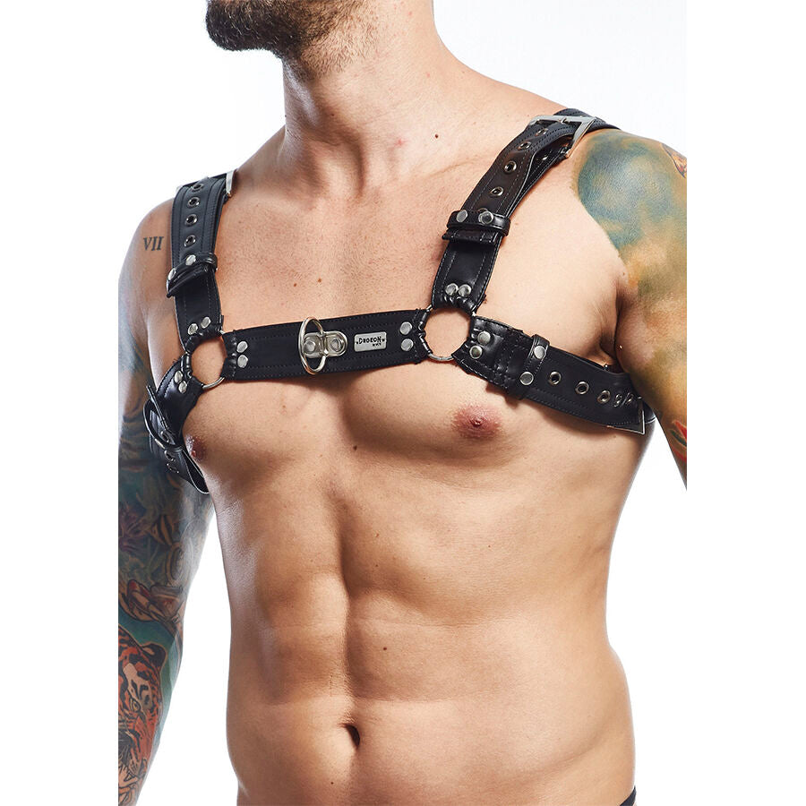 Harnais Torse DNGEON Similicuir Style Fétichiste Taille Unique - Mob