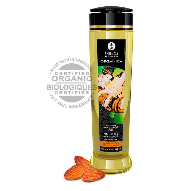 Huile de Massage Bio Comestible 240 ml - Shunga