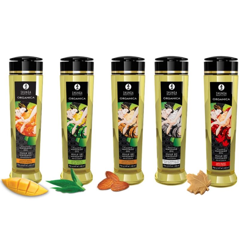 Huile de Massage Bio Comestible 240 ml - Shunga