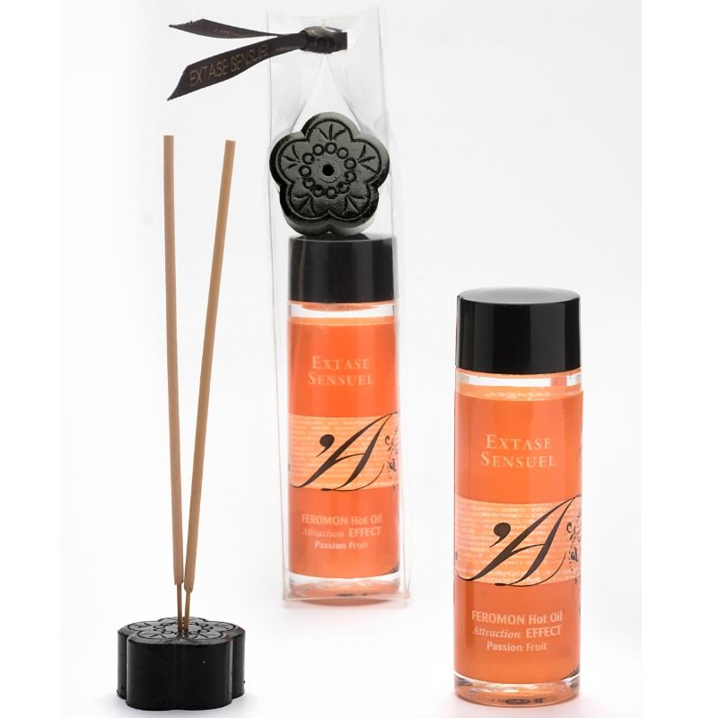 Huile de Massage Thermique Phéromones Fruits de la Passion - Extase Sensual
