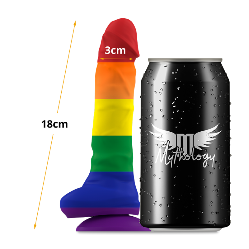 Gode Ventouse Corey Pride Silicone Couleurs Fierté 2 Tailles - Mythology Fantasy