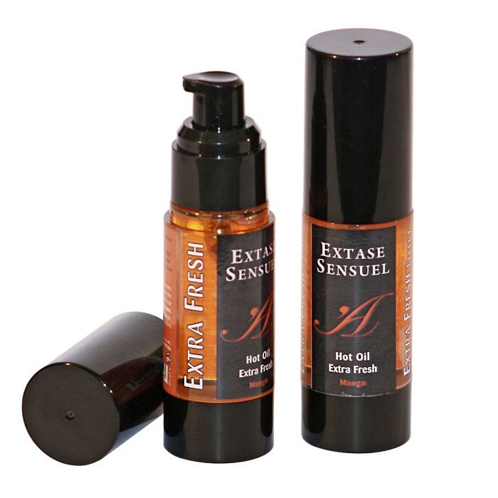 Huile Stimulante Effet Chauffant Mangue Comestible - Extase Sensual