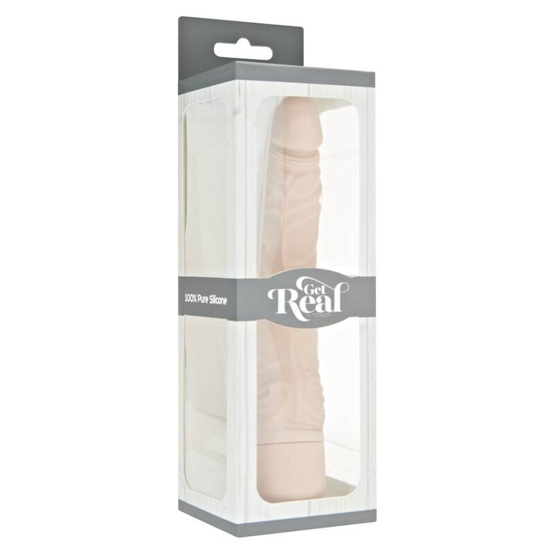 Vibromasseur Classic Slim Fin et Courbé - Multivitesse Silicone - Get Real
