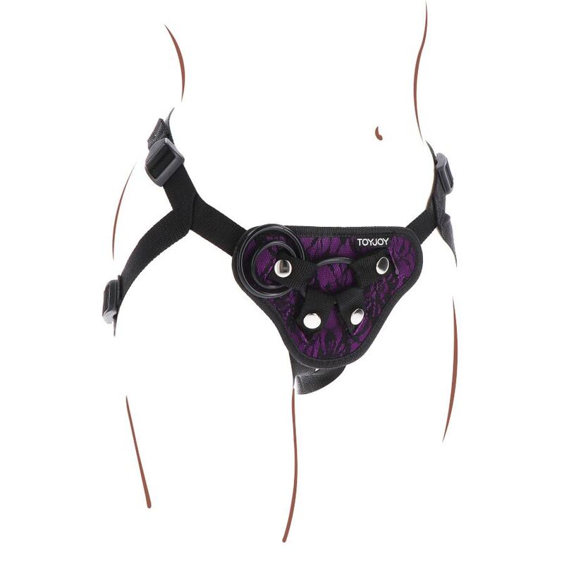 Harnais Gode Ceinture Dentelle Strap-On Réglable - Get Real