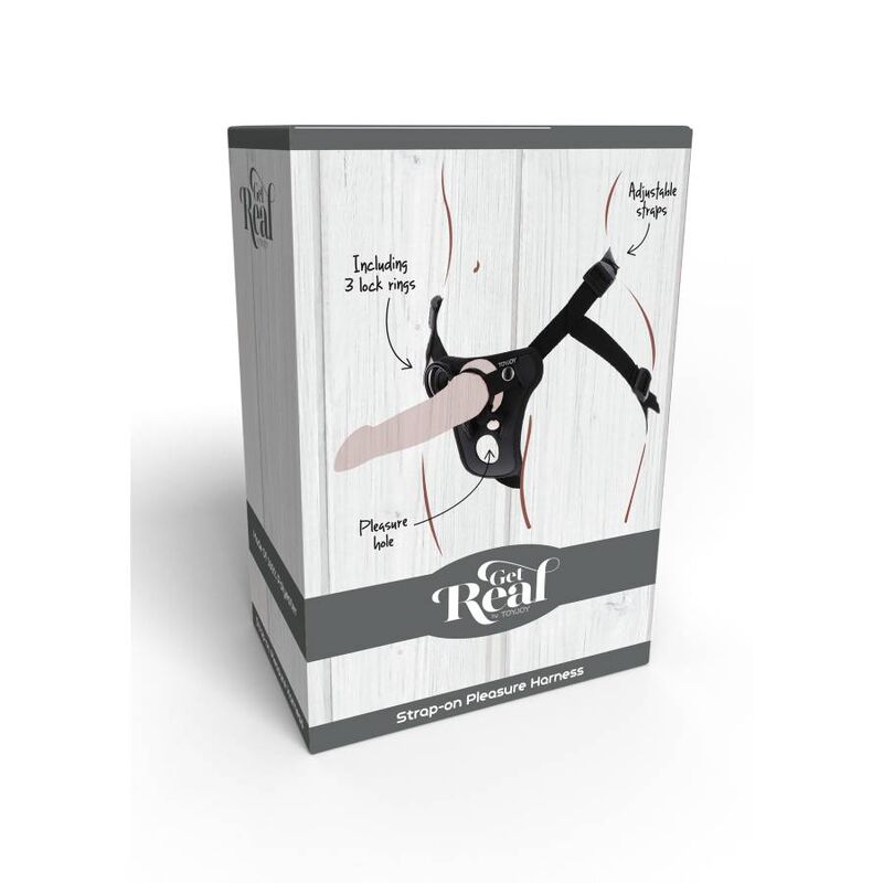 Harnais Gode Ceinture Dentelle Strap-On Réglable - Get Real