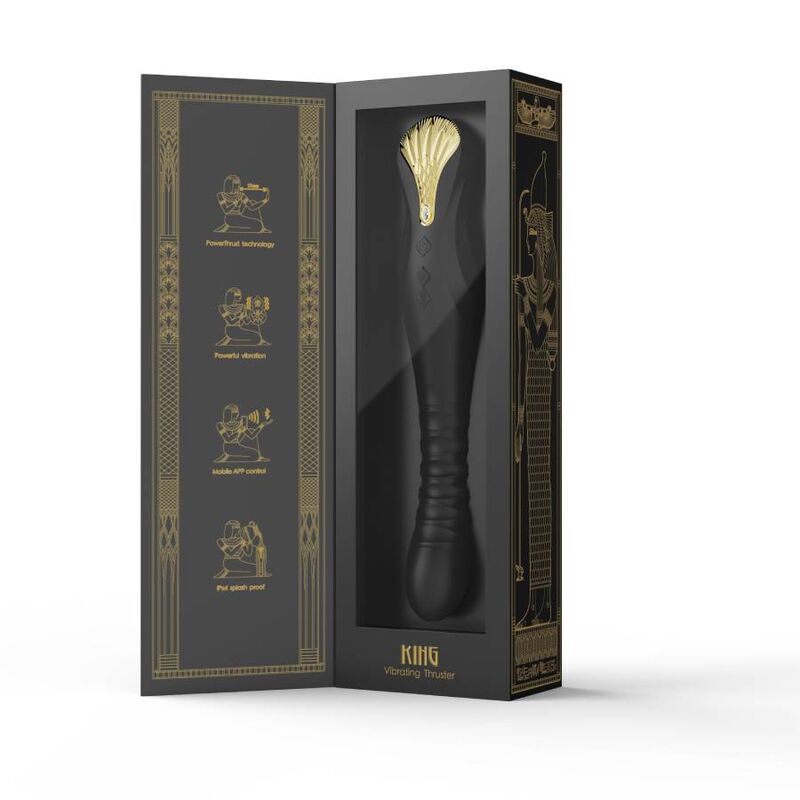 Vibromasseur King Propulseur Chauffant Connecté - Zalo