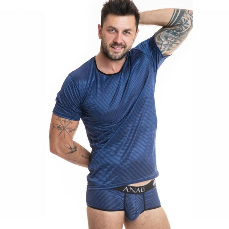 T-Shirt Sexy Homme Naval Style Marin Coupe Ajustée 3 Tailles - Anais Men