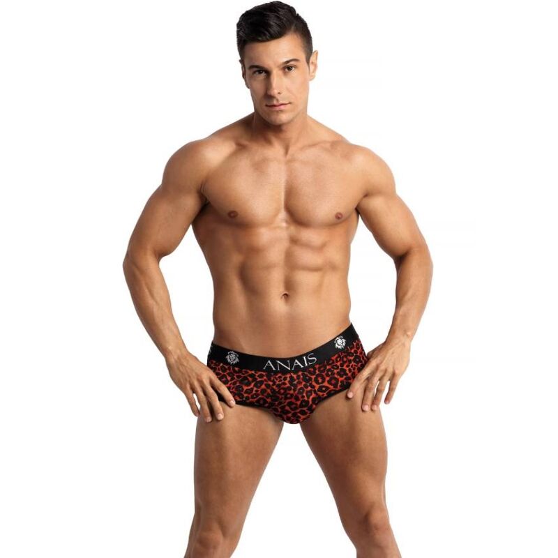Jock Strap Tribal Bikini Fesses Ouvertes Imprimé Animal Rouge - Anais Men
