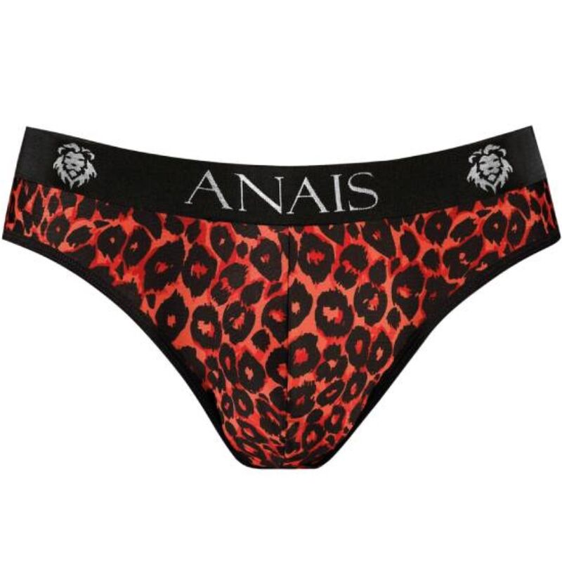 Slip Tribal Microfibre Rouge Imprimé Animal Taille XL - Anais Men