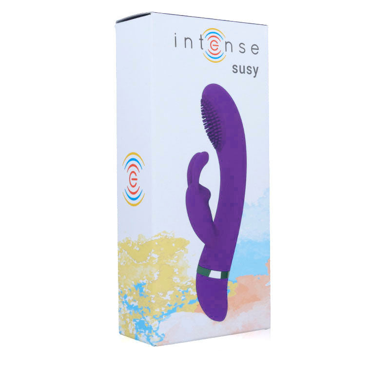 Vibromasseur Rabbit Susy Oscillant Silicone Rechargeable - Intense
