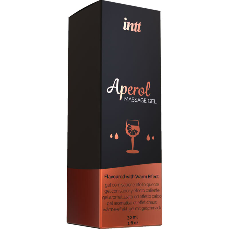 Gel de Massage Comestible Saveurs Gourmandes Effet Chauffant - Intt