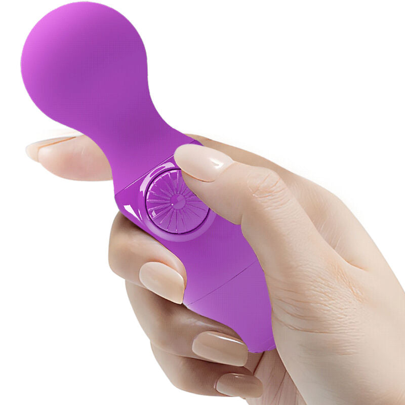 Mini Wand Masseur Personnel Silicone Multivitesse - Pretty Love