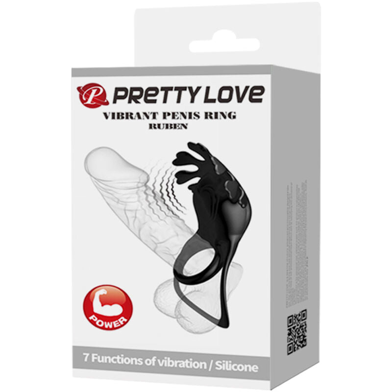 Cockring Vibrant Ruben Stimulateur Clitoridien 7 Modes - Pretty Love