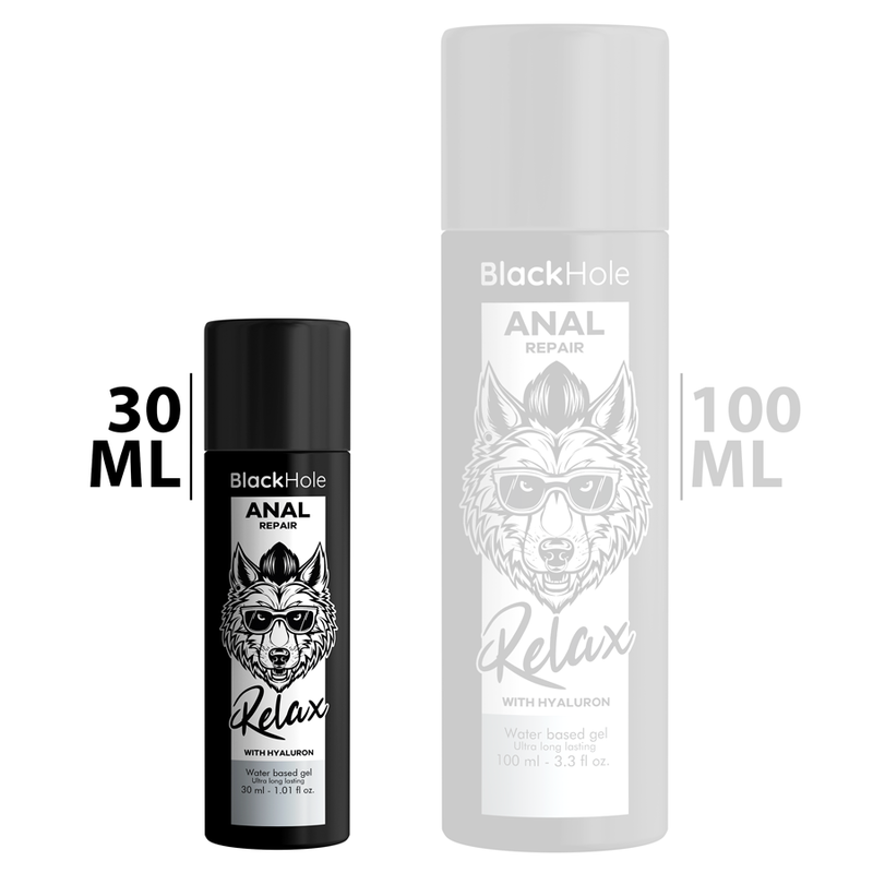 Gel Lubrifiant Anal Black Hole Repair - Relaxant Base Eau à l'Hyaluron