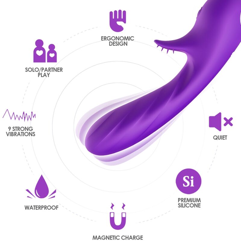 Vibromasseur Point G Romance - Stimulateur Clitoridien 9 Modes - Armony