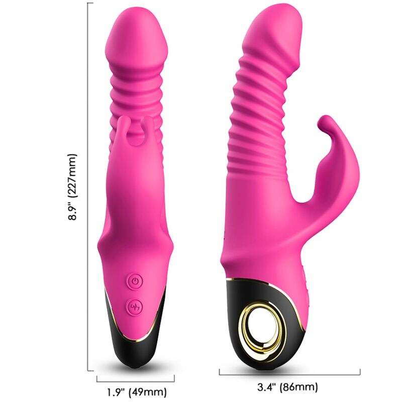 Vibromasseur Rabbit Va-et-Vient Zing - 9 Vibrations 5 Poussées - Armony