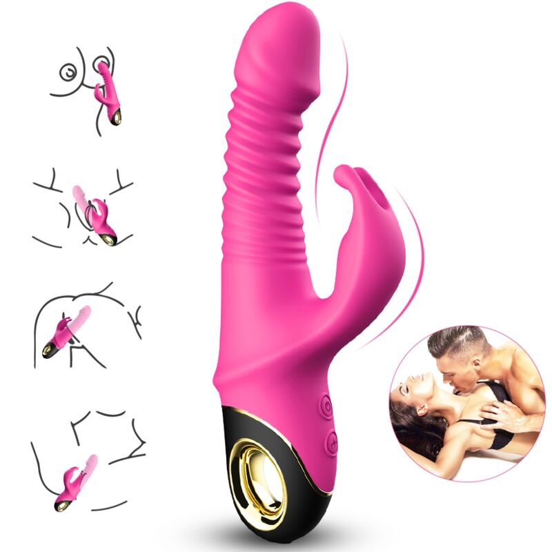 Vibromasseur Rabbit Va-et-Vient Zing - 9 Vibrations 5 Poussées - Armony