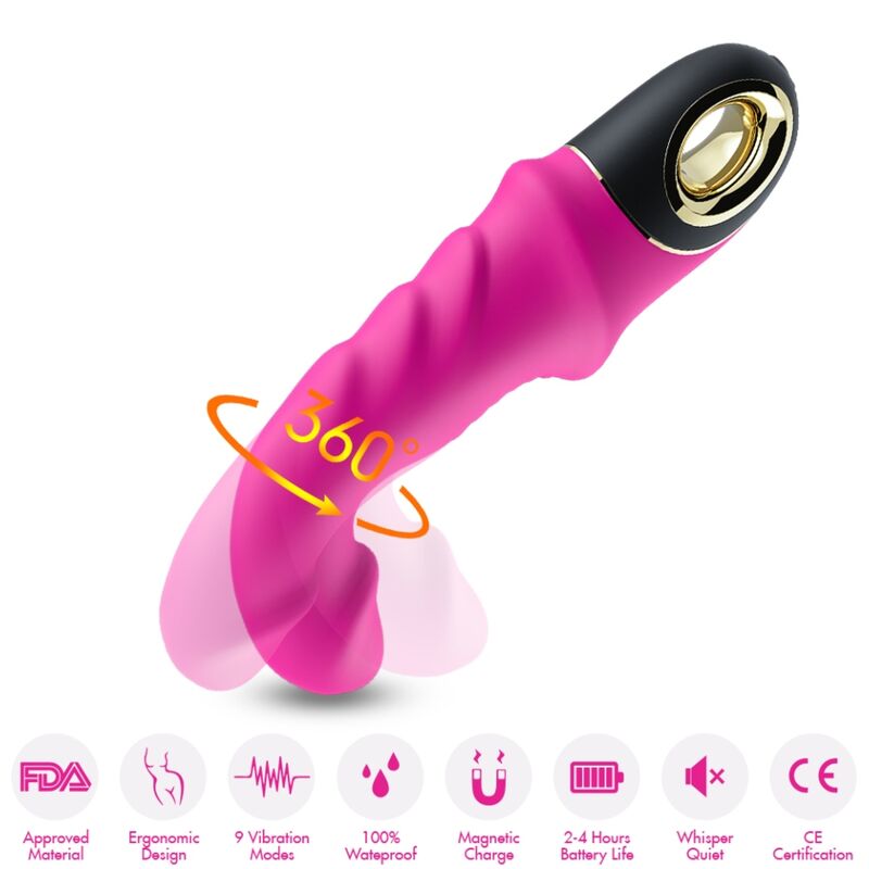 Vibromasseur Rotatif Rabbit Joyblade - Double Moteur Silicone - Armony
