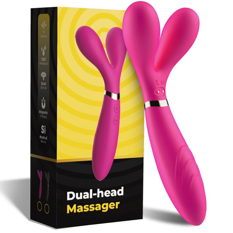 Vibromasseur Wand Double Tête Y-Wand - Triple Extrémité 2x9 Modes - Armony