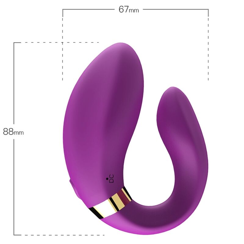 Vibromasseur Couple Croissant Télécommandé - 2x9 Modes - Armony