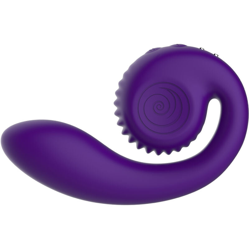 Vibromasseur Double Gizi Stimulation Clitoris et Point G 3 Couleurs - Snail Vibe