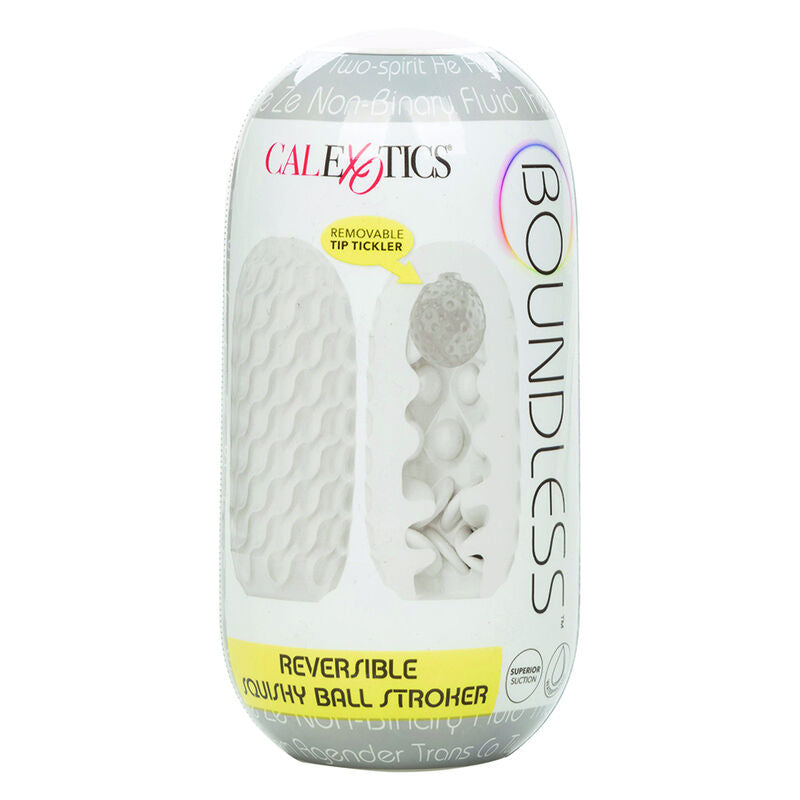 Masturbateur Réversible Boundless Squishy - Balle Amovible Silicone - CalExotics