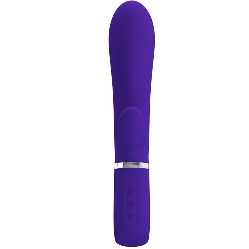 Vibromasseur Rabbit Thomas Point G Incurvé Mémoire - Silicone - Pretty Love