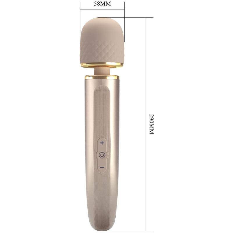 Vibromasseur Wand 7 Vibrations 5 Vitesses Rechargeable - Silicone - Pretty Love