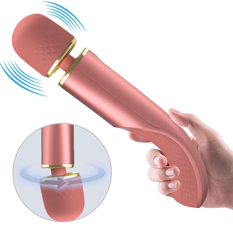 Vibromasseur Wand 7 Vibrations 5 Vitesses Rechargeable - Silicone - Pretty Love