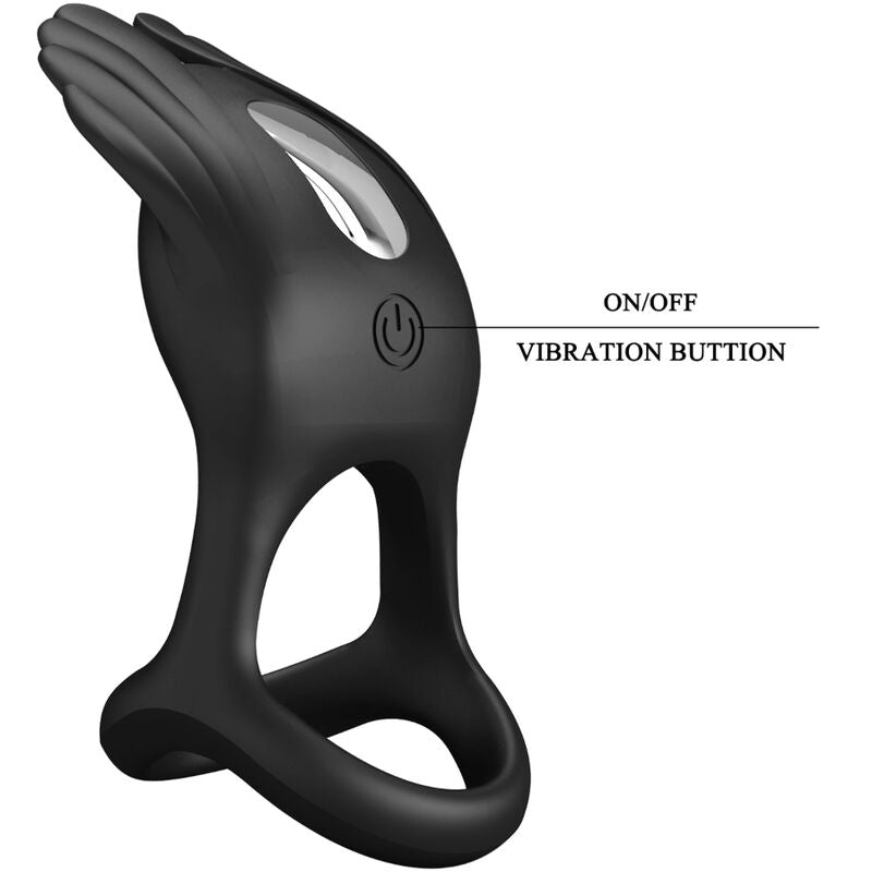 Anneau Vibrant Silas 7 Vibrations Rechargeable - Silicone - Pretty Love