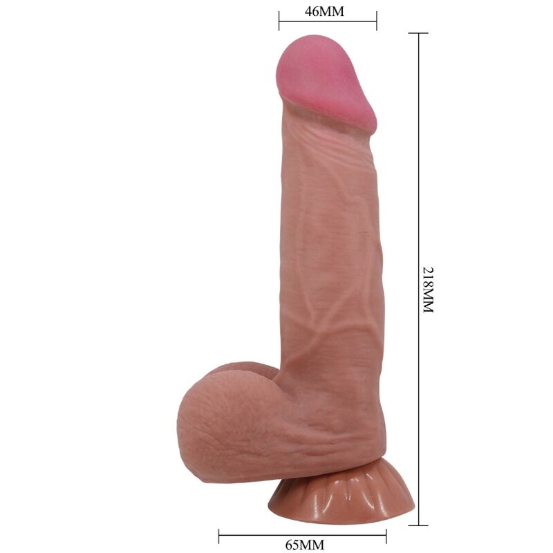 Gode Réaliste Sliding Skin Ventouse - Pretty Love