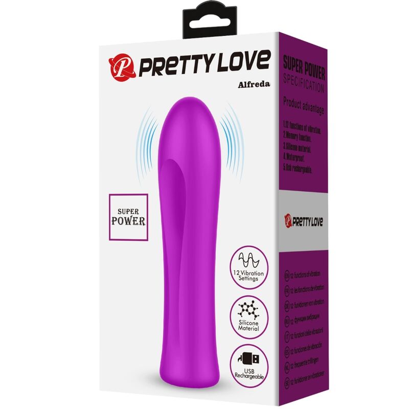 Vibromasseur Puissant Alfreda - Pretty Love