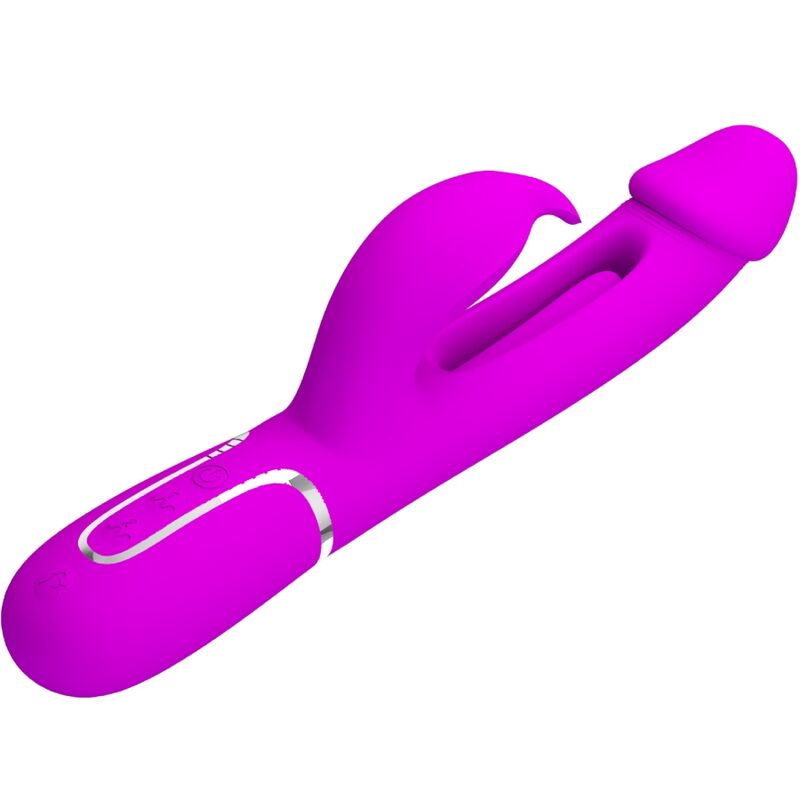 Vibromasseur Rabbit Dejon 3 en 1 Multifonction - Pretty Love
