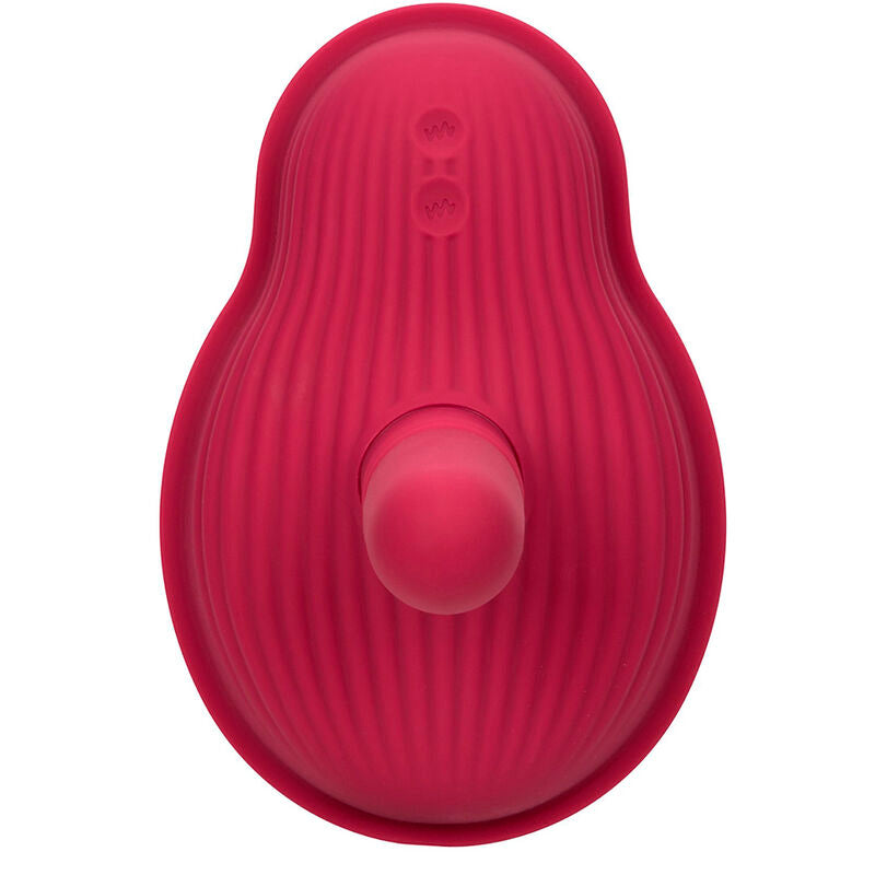 Vibromasseur à Chevaucher Double Moteur Télécommande 12 Modes Rouge - CalExotics