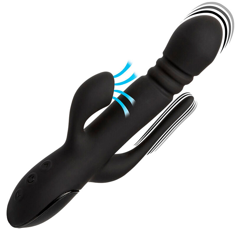 Vibromasseur Rabbit Triple Stimulation Point G Clitoris Silicone - CalExotics