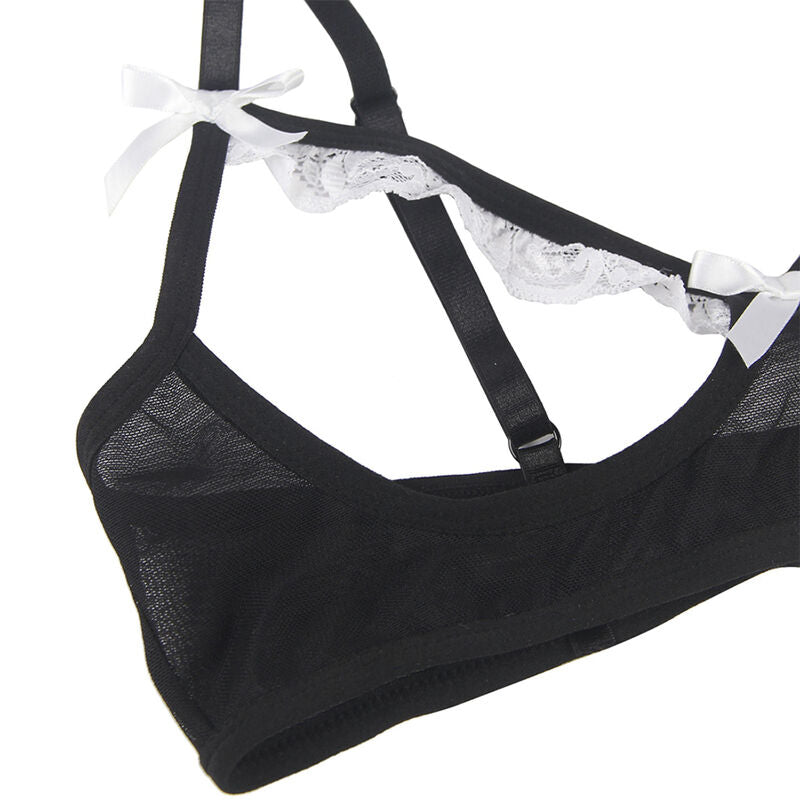 Costume Servante Sexy Bicolore Noir et Blanc 2 Tailles - Subblime