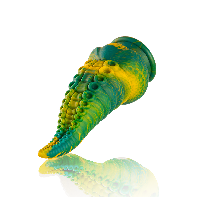 Gode Tentacule Vert Cetus Silicone Multi-Courbes 2 Tailles - Epic Cybersilicock