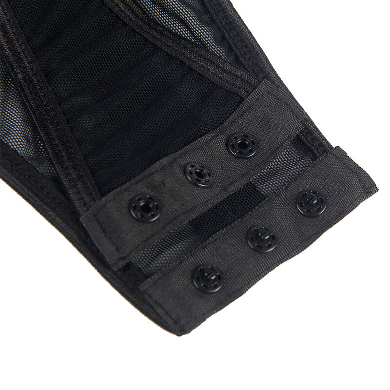 Teddy Dentelle Jarretières Anneaux de Jambe Coupe Slim Noir L/XL - Subblime