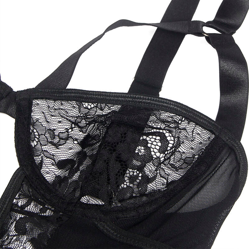 Body Teddy Slim Lace Garter Jarretière Dentelle Nylon - Subblime