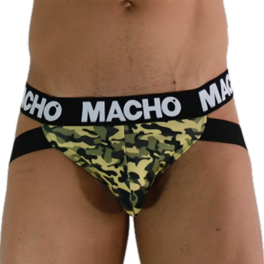 Jockstrap Militaire MX28 Mesh Respirant Vert - Macho Underwear
