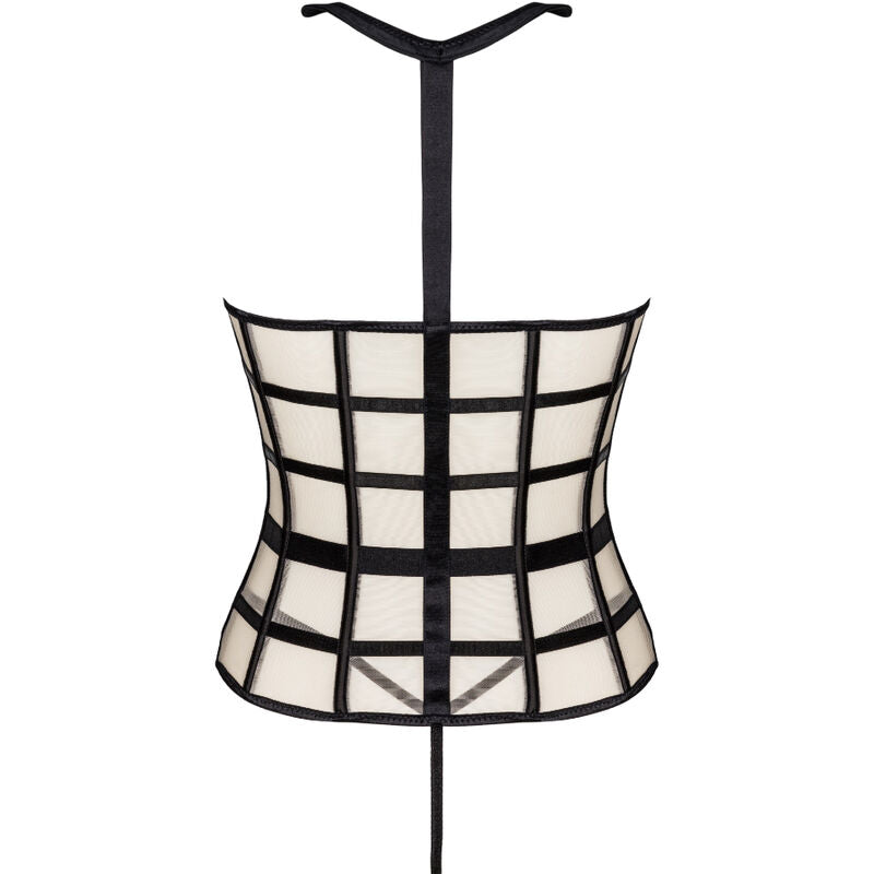 Corset Laura avec String Dentelle Baleiné Lingerie Sexy - Livco Corsetti
